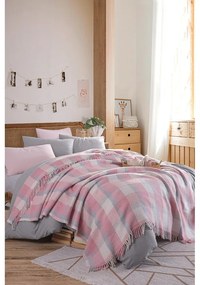 Różowa narzuta 180x220 cm Warm Soft – Mijolnir