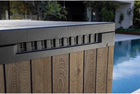 Ciemnobrązowa plastikowa skrzynia ogrodowa Deco – Keter