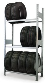 META Regały do magazynowania opon, 2000x1000x400 mm, podstawowy
