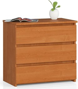 Szafka nocna AKORD CL3 Olcha 60 cm 3 szuflady kolor Olcha mat 60x35x57 cm