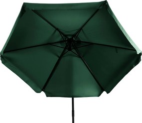 Składany parasol ogrodowy regulowany Akron, zielony