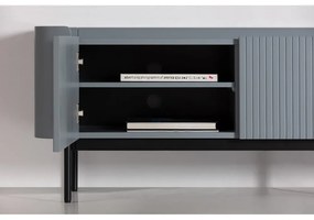 Szaroniebieska szafka pod TV 180x55x40 cm Willa – MOME