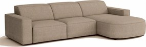 Narożnik modułowy Cursal B prawostronny– sofa narożna 282 × 166 cm, beige Raven 30, nowoczesny design
