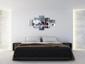 Obraz - 3D przestrzeń z kulami II. (125x70 cm)