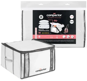 Tekstylny pojemnik do przechowywania ubrań próżniowy/usztywniany 42x25x25 cm Life – Compactor