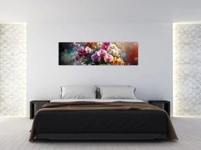 Obraz - Wazon z kwiatami II. (170x50 cm)