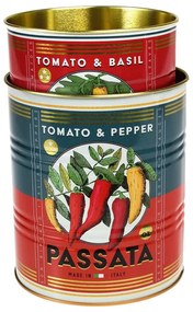 Pojemniki dekoracyjne z cyny zestaw 2 szt. ø 11x13 cm Passata – Rex London