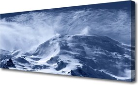 Obraz canvas na ścianę Zamglone Szczyty Alp