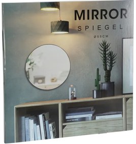 Lustro okrągłe w metalowej ramce, Ø 55 cm