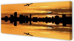 Duży obraz na płótnie Samoloty nad Słonecznym Miastem