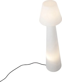 Designerska lampa podłogowa zewnętrzna biała IP44 - Katrijn