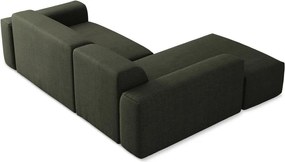 Zielony narożnik (lewostronny/z szezlongiem) Keli – Makamii