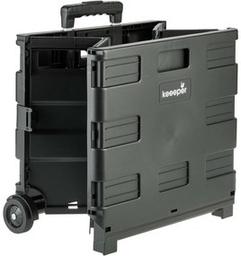 Keeeper Składany wózek na zakupy Olli 65 l Czarny, 65 l