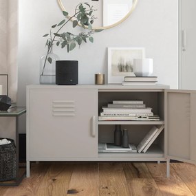 Kremowa metalowa szafka 100x64 cm Bradford – Støraa
