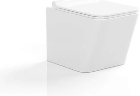 Toaleta WC podwieszana z ceramiki bez kołnierza – CLEMONA