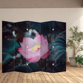 Parawan - Różowy kwiat (210x170 cm)