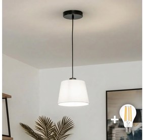 Brilagi - Lampa wisząca LED na lince CERIA 1xE27/40W/230V śr. 20,5 cm biała