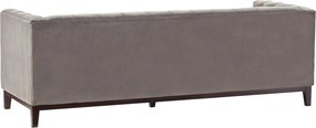 Sofa Velvet Elite grey 3-os.