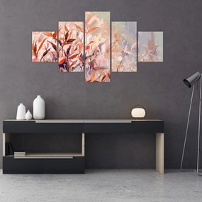 Obraz - Malowanie pastelami jesieni (125x70 cm)