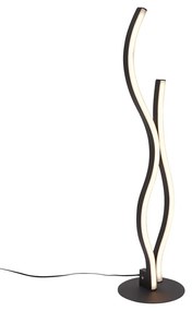 Designerska lampa stołowa czarna z LED z możliwością ściemniania - Ying