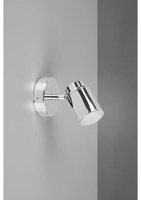Metalowa lampa punktowa w kolorze błyszczącego srebra 10x9 cm Angelo – Trio