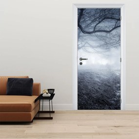 Fototapeta na drzwi - Ścieżka we mgle (95x205cm)
