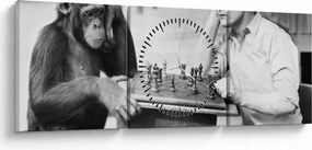 Obraz - Cyrk 2 (z zegarem) (90x30 cm)