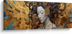 Obraz - Lekkość (z zegarem) (90x30 cm)