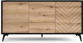 Komoda DIAMANTE 154 cm do Salonu Sypialni Czarny