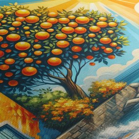 Obraz - Dom z pomarańczami I. (170x50 cm)