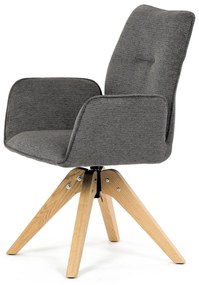 Krzesło do jadalni DCH-C2148 GREY2 z wodoodpornątkaniną