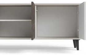 Szafka RTV RANDOM 2 200cm orzech/kaszmirowa HALMAR