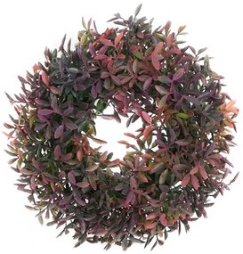 Sztuczny wieniec Azaleo zielono-fioletowy, śr. 27 cm