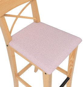 Pokrowiec na krzesło barowe Ingolf z tapicerowanym siedziskiem