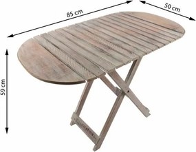 Stół składany DIVERO Vintage - 85cm