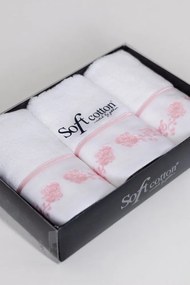 Zestaw podarunkowy małych ręczników DIARA, 3 szt Różowy