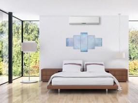 Obraz - Mandale w niebieskim (125x70 cm)