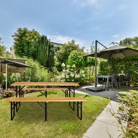 Jurhan Składany zestaw piwny MAXI, 220cm, naturalny brąz