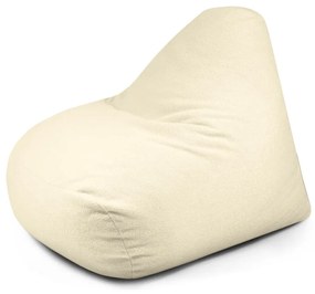 Kremowy worek do siedzenia z materiału bouclé Snug 100 – SLOWDOWN