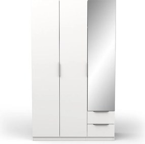 Szafa Ghost z 3 drzwiami, 2 szufladami i 1 lustrem - L119,4 cm