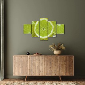 Obraz - pokrojone cytryny (125x70 cm)