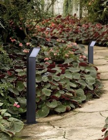 Czarna nowoczesna stojąca lampa ogrodowa LED - S345-Lucida