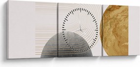 Obraz - Rustic Arches N⁰2 (z zegarem) (90x30 cm)