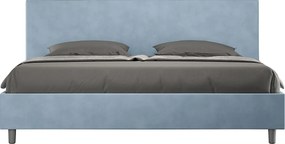 Łóżko bez stelaża tapicerowane 180x210 microfibra Błękitny Adele