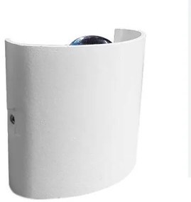 Kinkiet lampa wisząca LED elewacyjny metalowa AT84-1KL-White