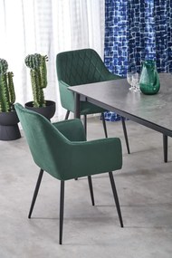Krzesło tapicerowane K558 VELVET zielone HALMAR