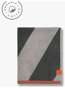 Ręcznik z bawełny organicznej frotte w kolorze khaki 50x90 cm Diagonal – Mette Ditmer Denmark