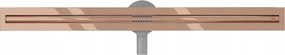 Mexen Flat 360° Slim odpływ liniowy obrotowy 70 cm, różowe złoto - 1641070