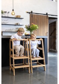 Pomocnik kuchenny dla dzieci z litego drewna bukowego w naturalnym kolorze Forrest – Vipack