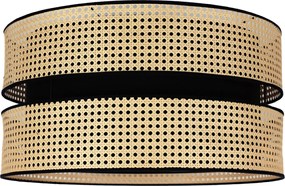 Rattanowa lampa przysufitowa DUO